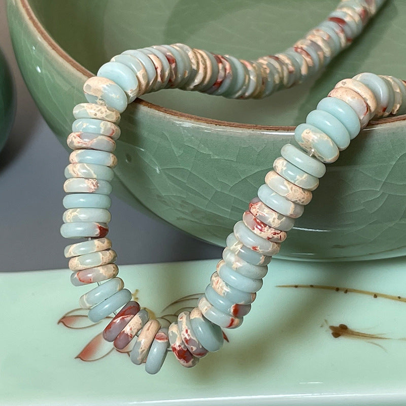 Natural agate spacer loose beads semi-finished gasket 108 beaded bracelet necklace DIY jewelry spacer beads