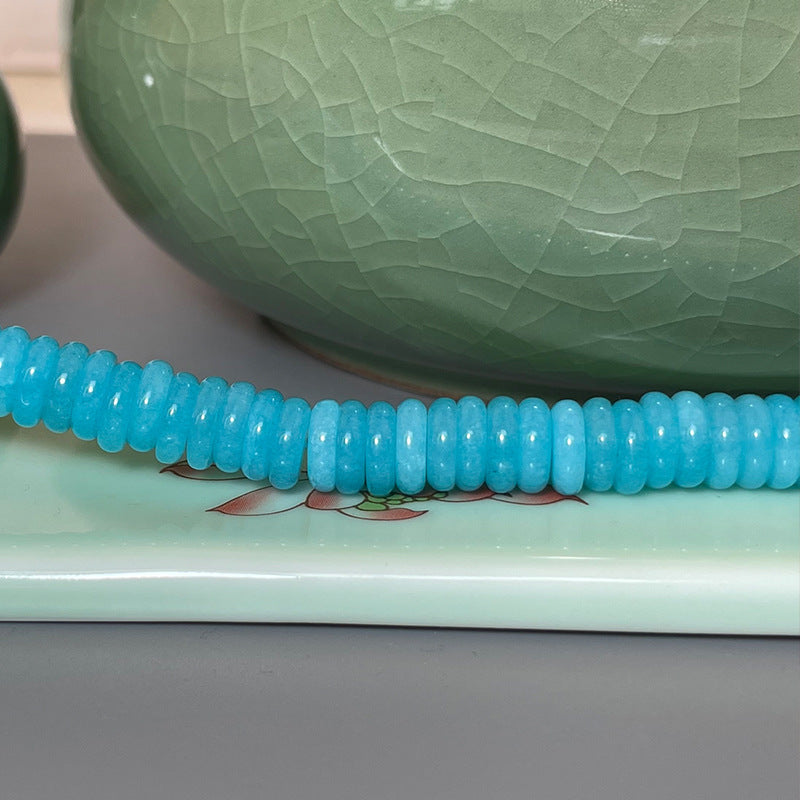 Natural agate spacer loose beads semi-finished gasket 108 beaded bracelet necklace DIY jewelry spacer beads