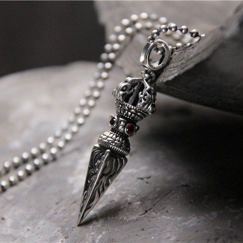 S925 sterling silver Vajra Pendant