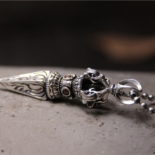 S925 sterling silver Vajra Pendant