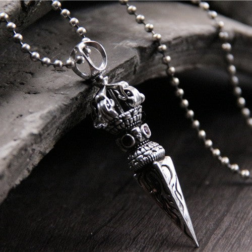 S925 sterling silver Vajra Pendant