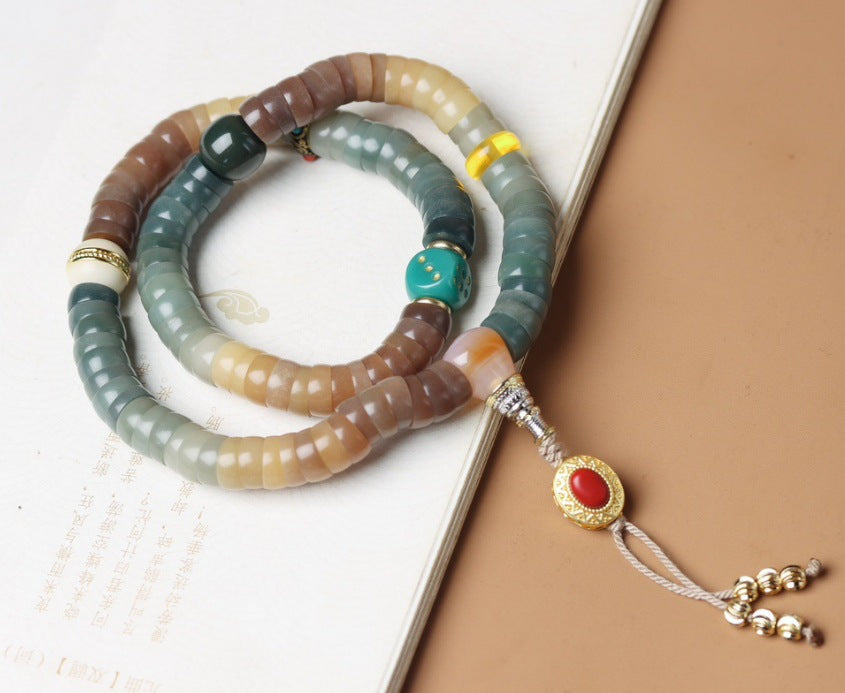Bodhi bracelet 108 beads candy gradient color bracelet