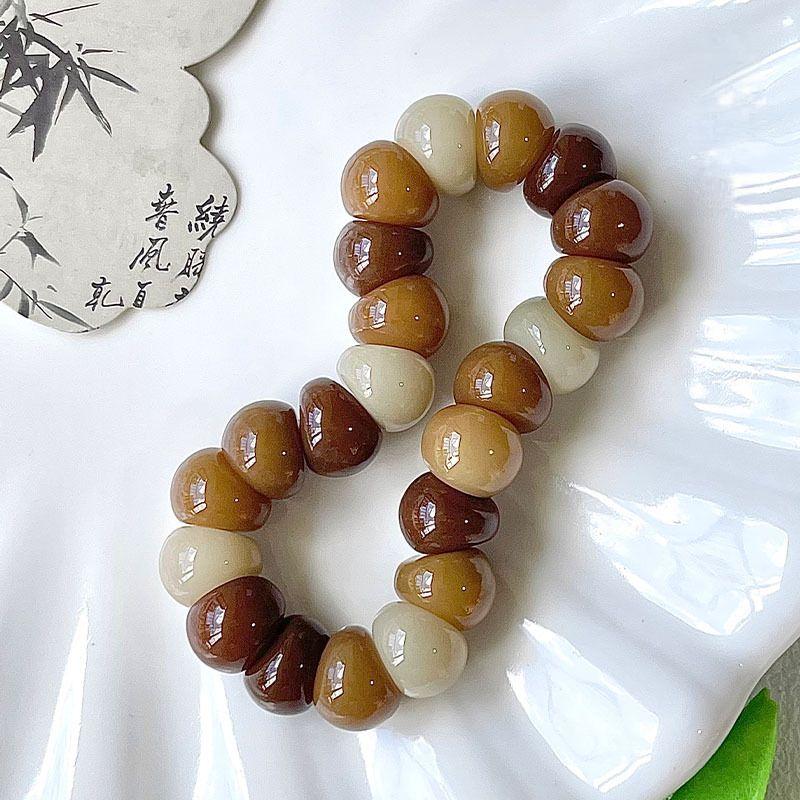 Garlic Clove Bodhi Stress Relief Bracelet 14mm (Multiple Colors Available)