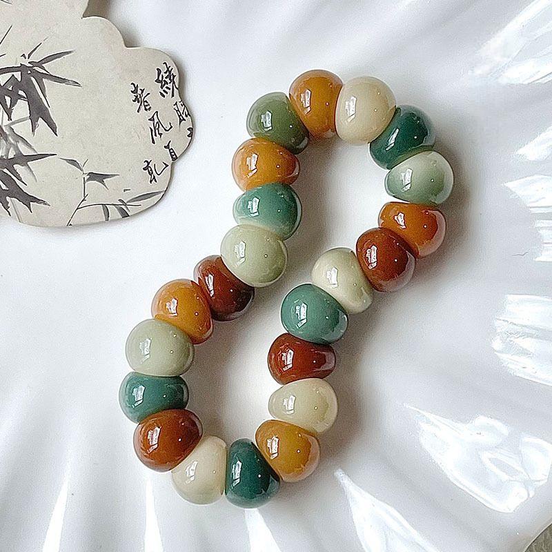 Garlic Clove Bodhi Stress Relief Bracelet 14mm (Multiple Colors Available)