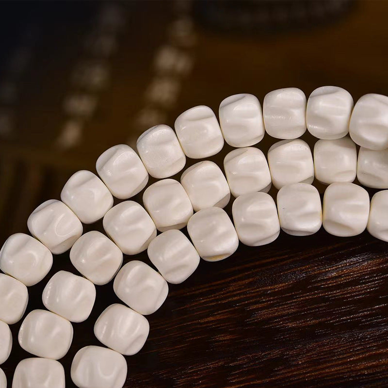 Natural Deer Antler 108 Mala Beads – Meditation Prayer Necklace