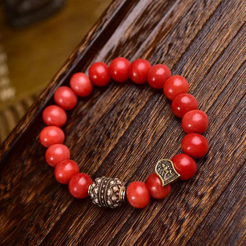 Natural full blood camel bone bracelet Tibetan retro unisex