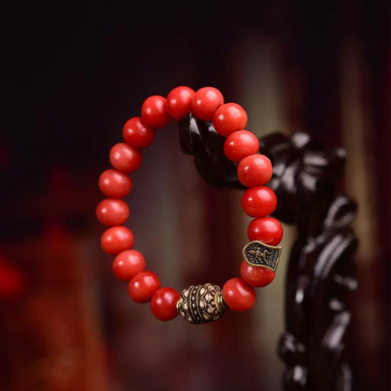 Natural full blood camel bone bracelet Tibetan retro unisex