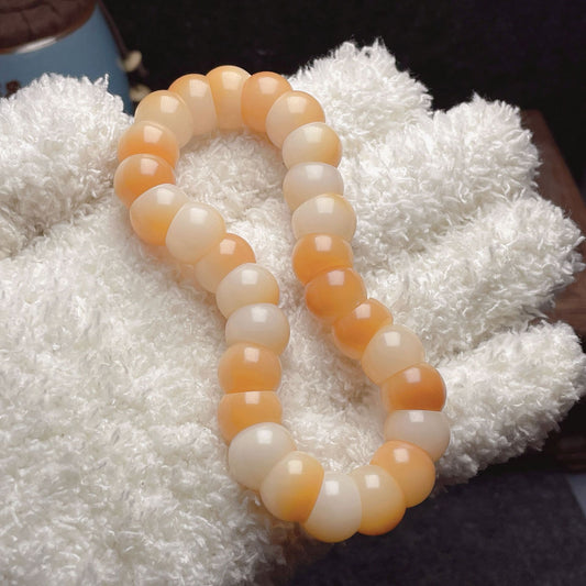New Milky Coffee Garlic Bodhi Bracelet 12MM (Multiple Colors Available)