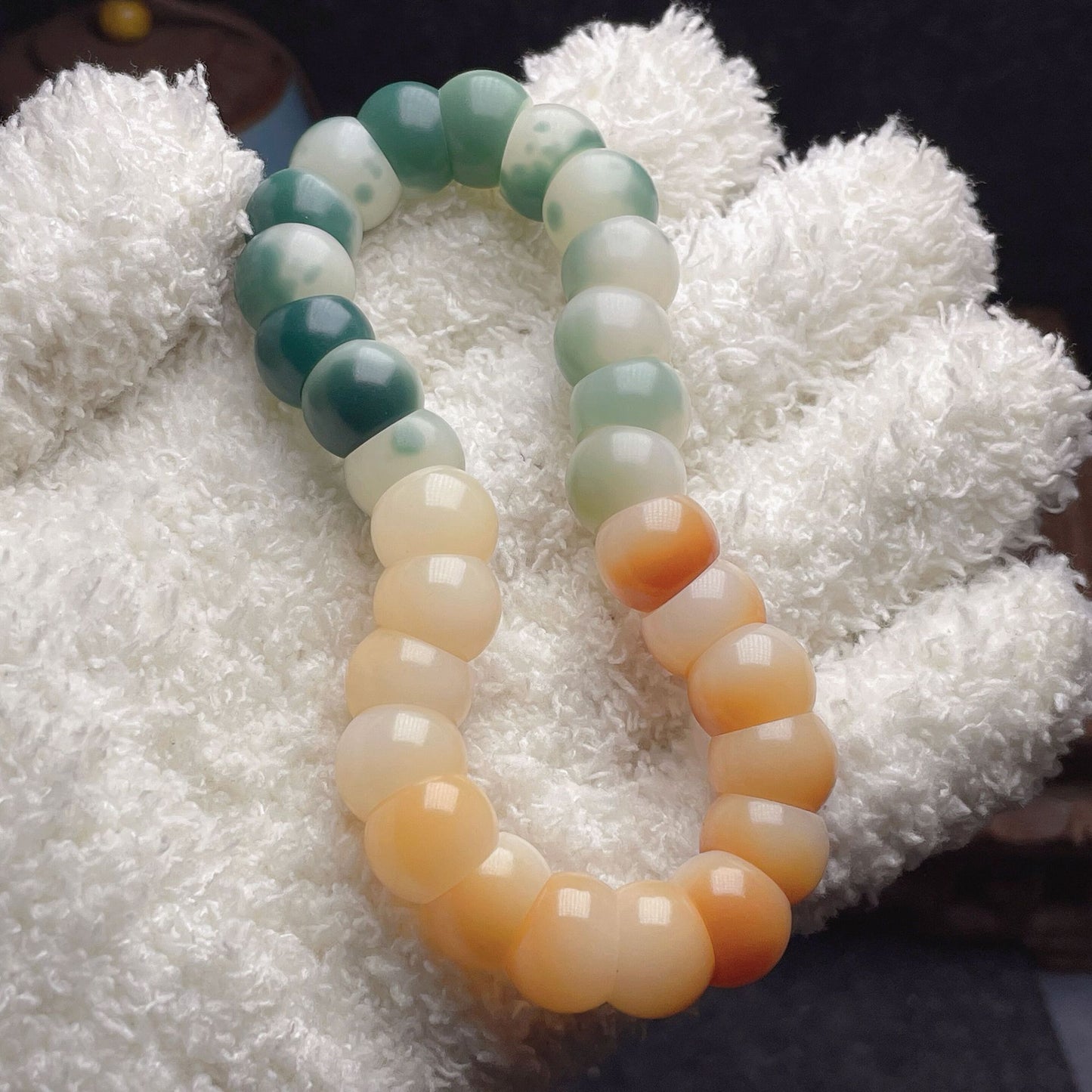 New Milky Coffee Garlic Bodhi Bracelet 12MM (Multiple Colors Available)