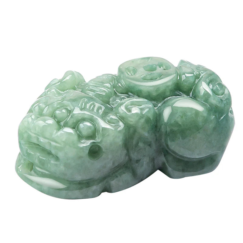 Natural Jade Pixiu Pendant – Brings Wealth and Good Luck