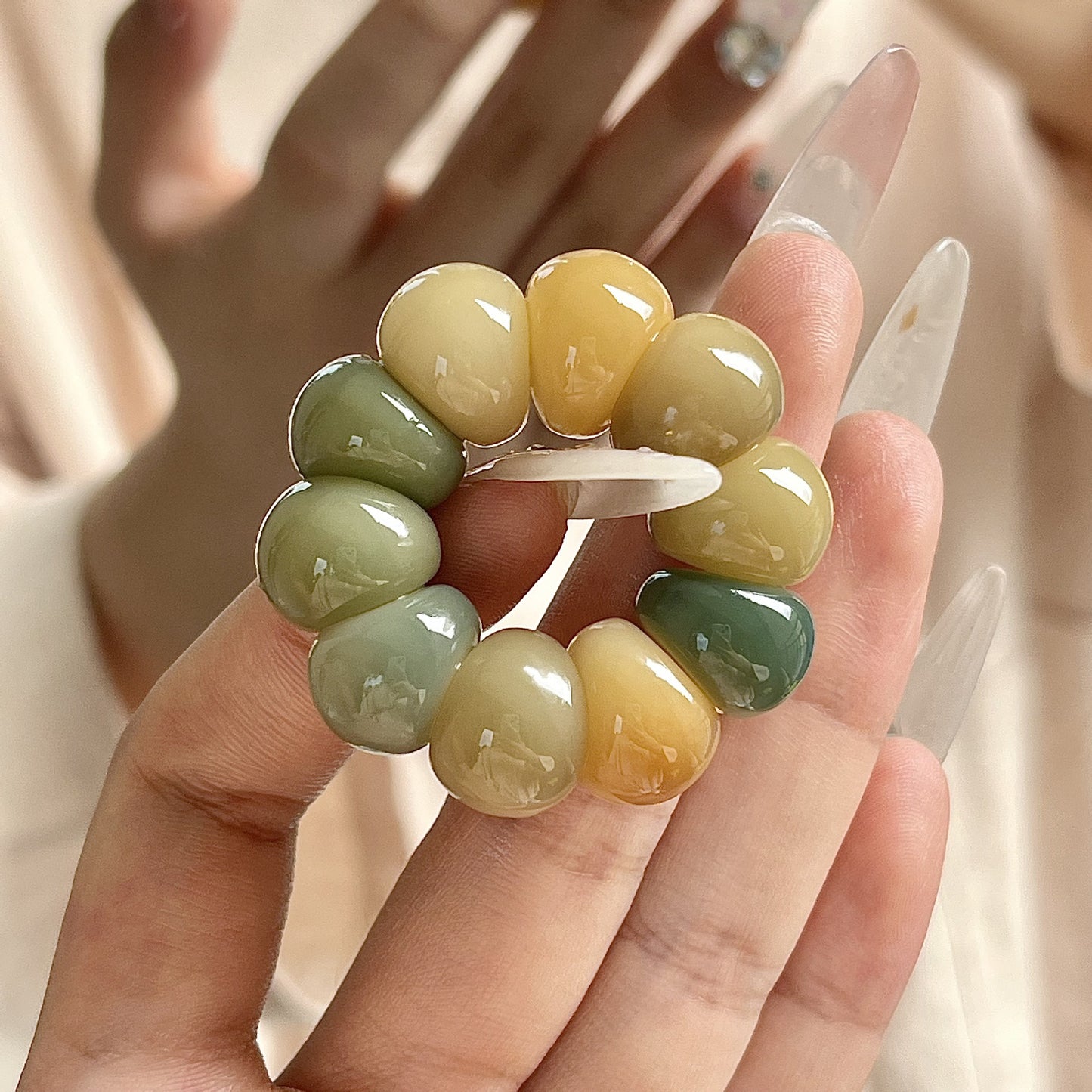 Adorable Mini Garlic Clove and Mangosteen Handheld Charms,Multiple Colors Available