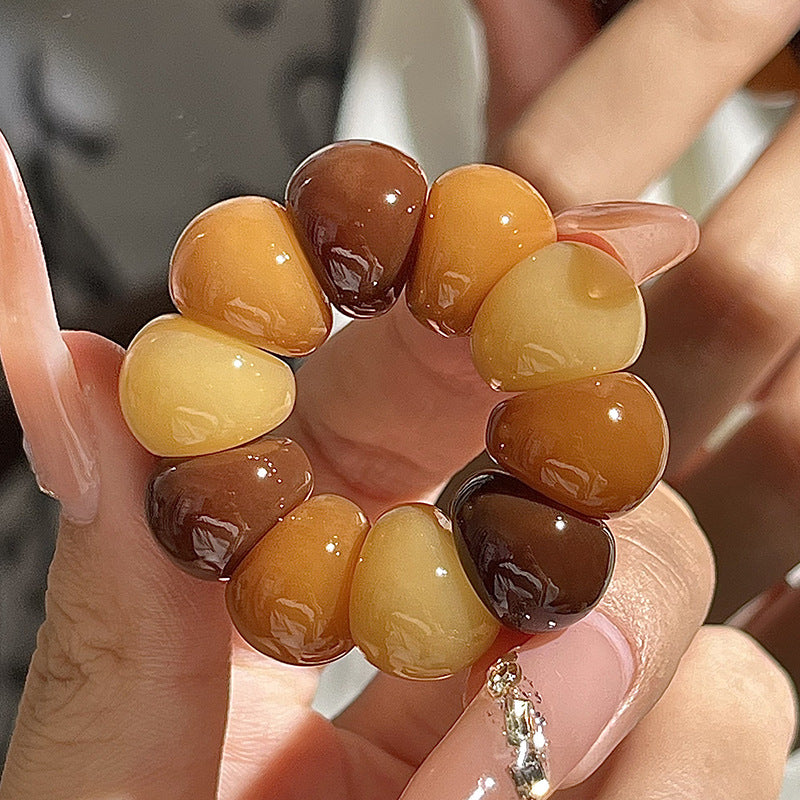 Adorable Mini Garlic Clove and Mangosteen Handheld Charms,Multiple Colors Available