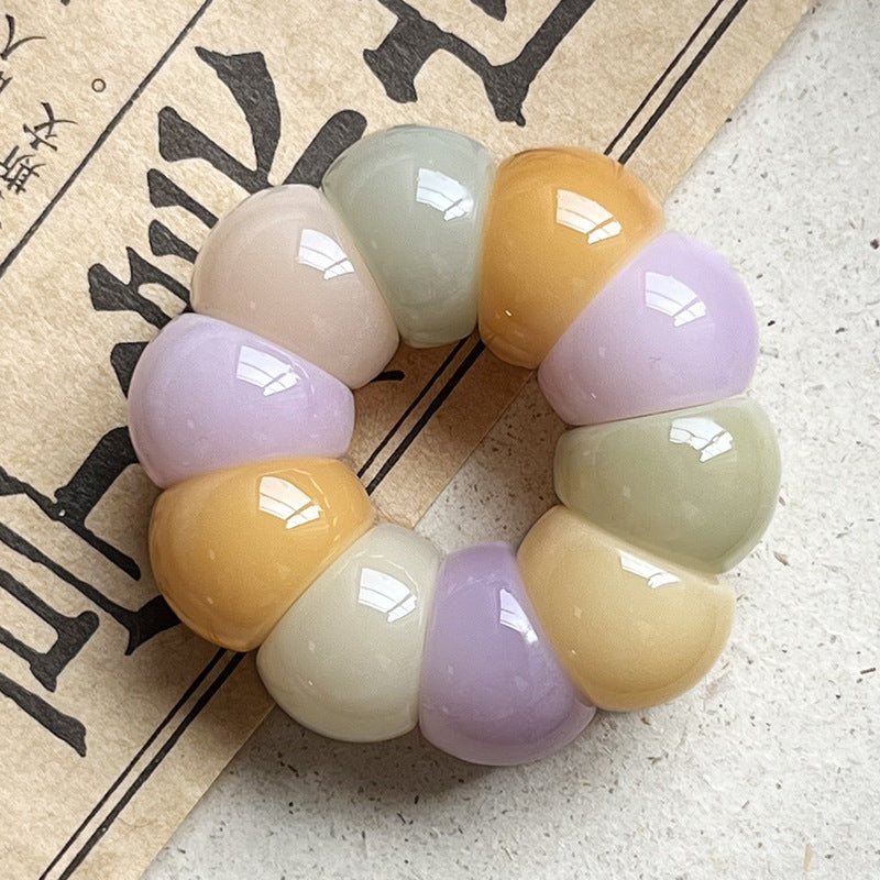 New colorful Adorable Mini Garlic Clove and Mangosteen Handheld Charms,Multiple Colors Available