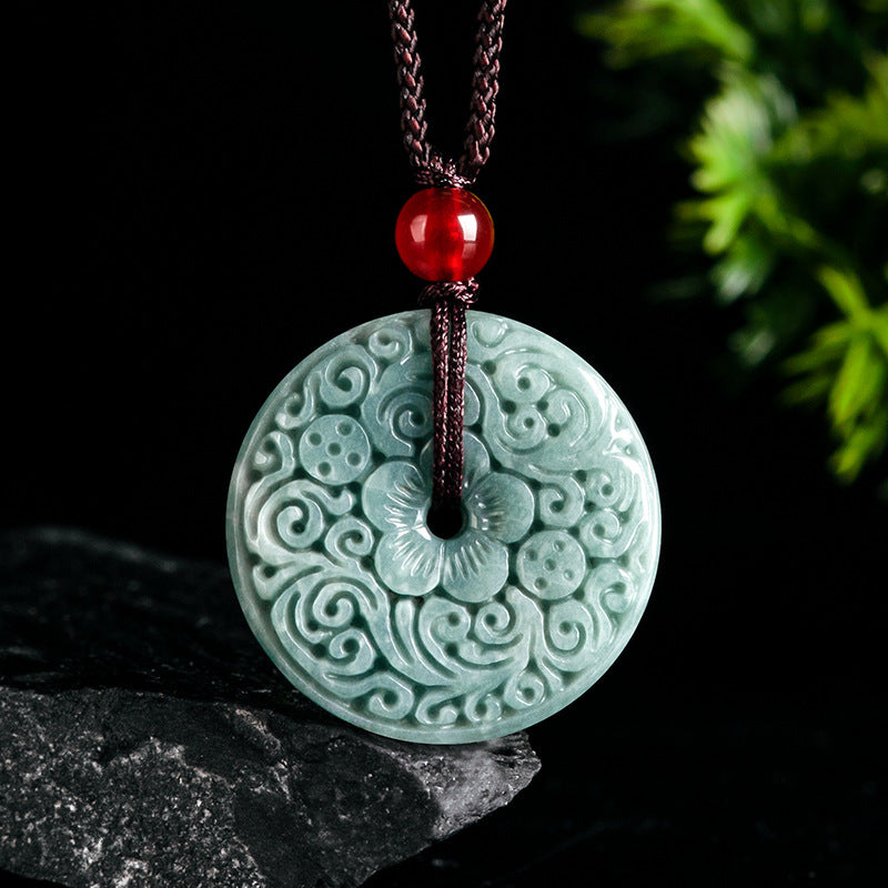 Natural Grade A Jade Ancient Carved Pendant – Guarding the Energy of Eternal Peace & Tranquility