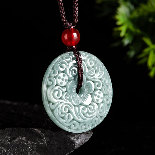 Natural Grade A Jade Ancient Carved Pendant – Guarding the Energy of Eternal Peace & Tranquility