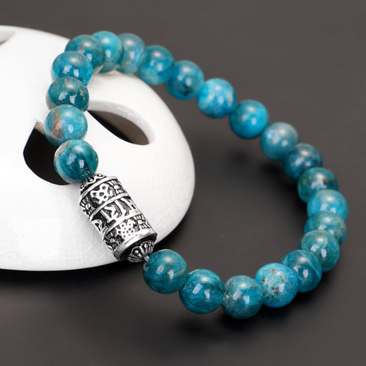 Tibetan Six-Syllable Mantra Prayer Wheel Bracelet - Turn Fortune and Calm Your Heart