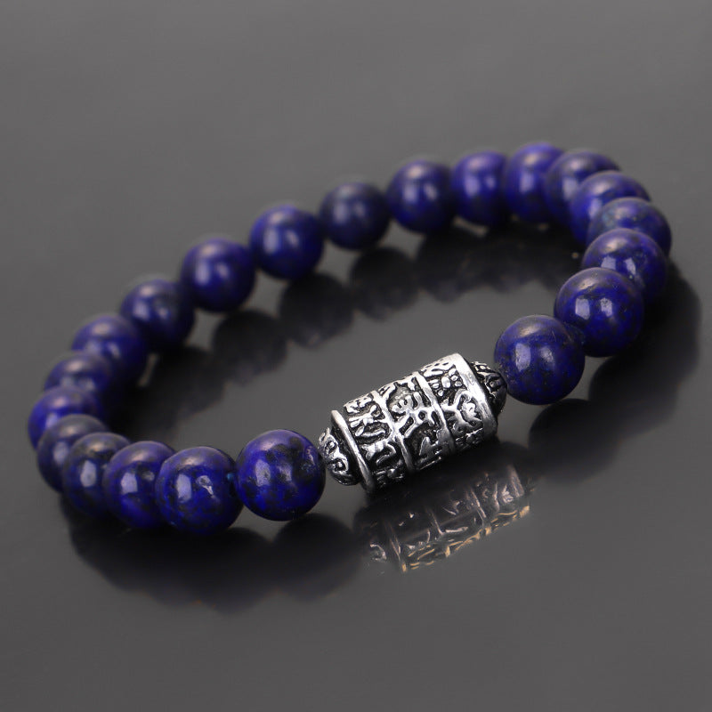 Tibetan Six-Syllable Mantra Prayer Wheel Bracelet - Turn Fortune and Calm Your Heart