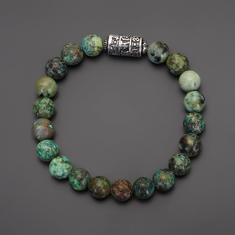 Tibetan Six-Syllable Mantra Prayer Wheel Bracelet - Turn Fortune and Calm Your Heart
