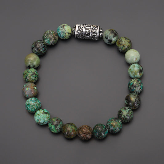 Tibetan Six-Syllable Mantra Prayer Wheel Bracelet - Turn Fortune and Calm Your Heart