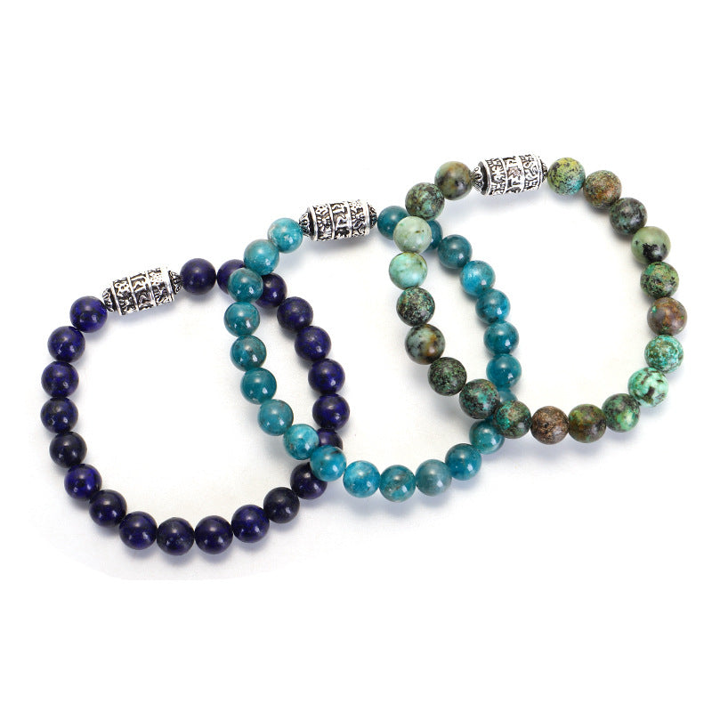Tibetan Six-Syllable Mantra Prayer Wheel Bracelet - Turn Fortune and Calm Your Heart
