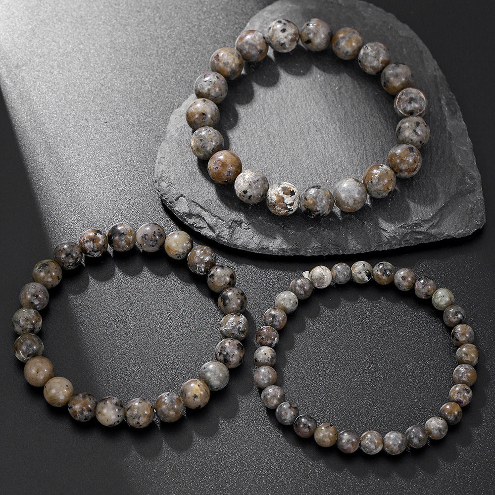 Flame Stone Energy Bracelet Single Circle Round Bead Bracelet