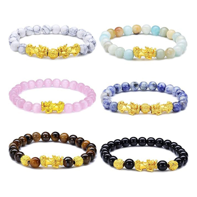 Feng Shui Fortune Tiger Eye Pixiu Bracelet Collection Multiple options available