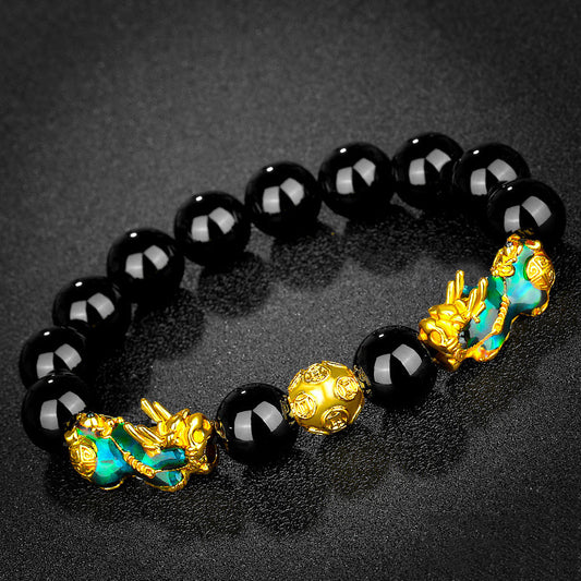 12mm Thermochromic Feng Shui Pixiu Fortune Bracelet