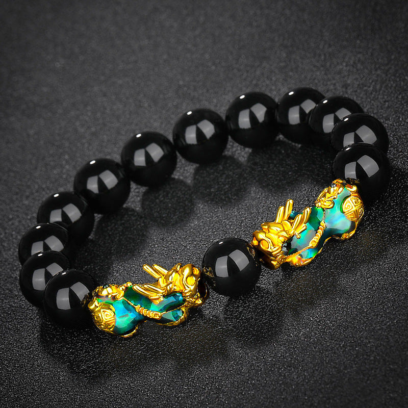 12mm Thermochromic Feng Shui Pixiu Fortune Bracelet