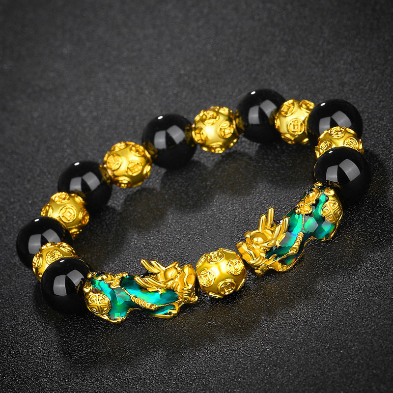 12mm Thermochromic Feng Shui Pixiu Fortune Bracelet