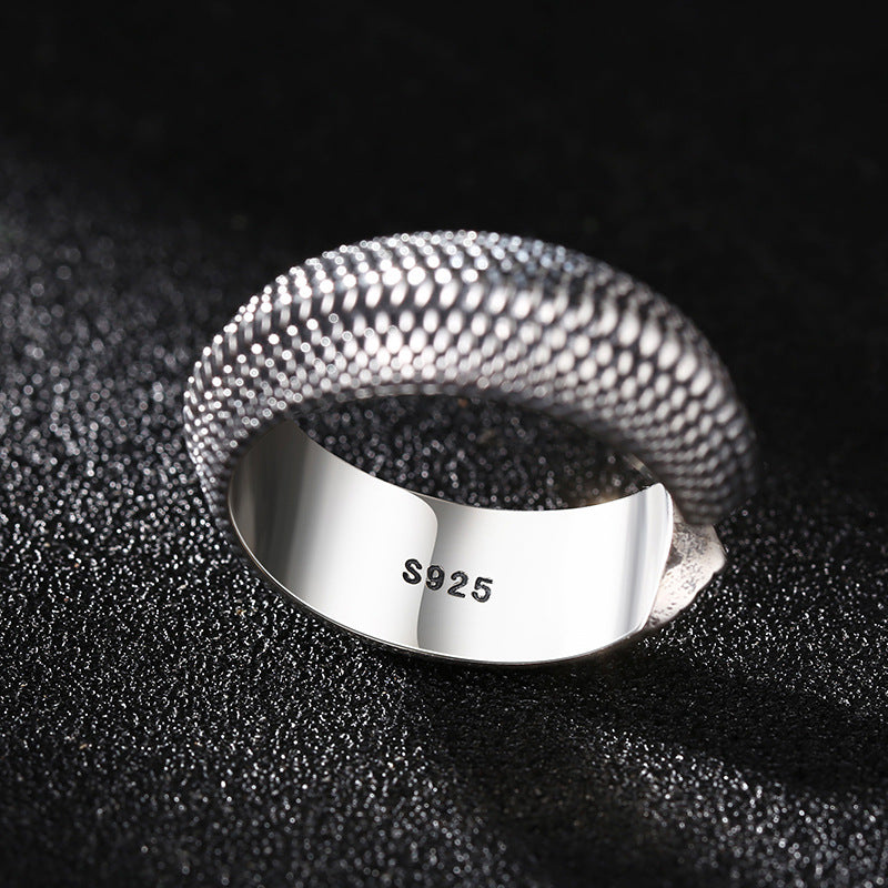 925 Silver Dragon Scale Ring