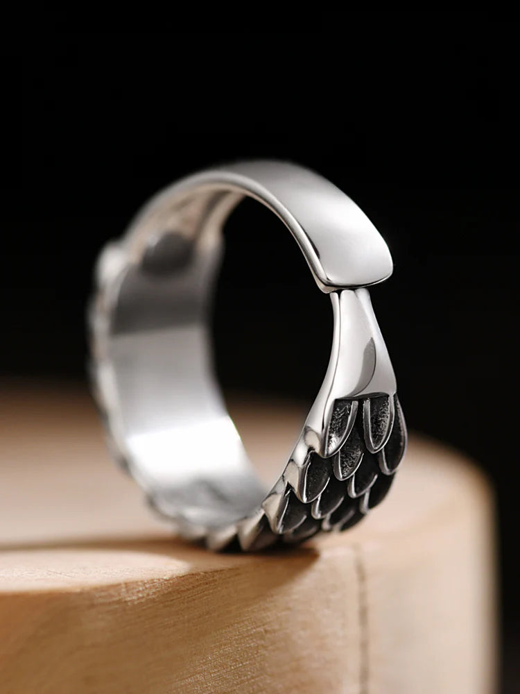 925 Silver Vintage  Dragon Scale Ring