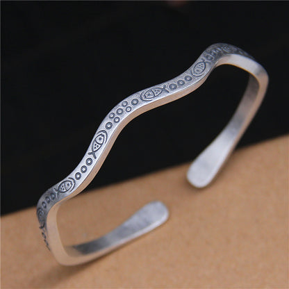 Cute swimming bubble fish bracelet S990 pure silver bracelet