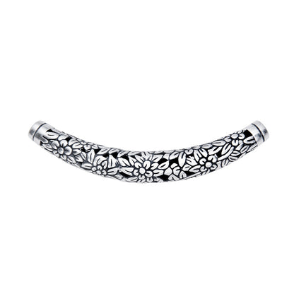 S999 pure silver hollow flower pendant