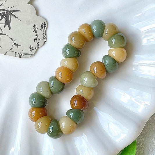 Garlic Clove Bodhi Stress Relief Bracelet 14mm (Multiple Colors Available)