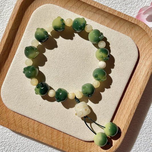 New cute colorful cat claw bodhi bracelet (with cat accessories), multiple colors available, 12-13mm