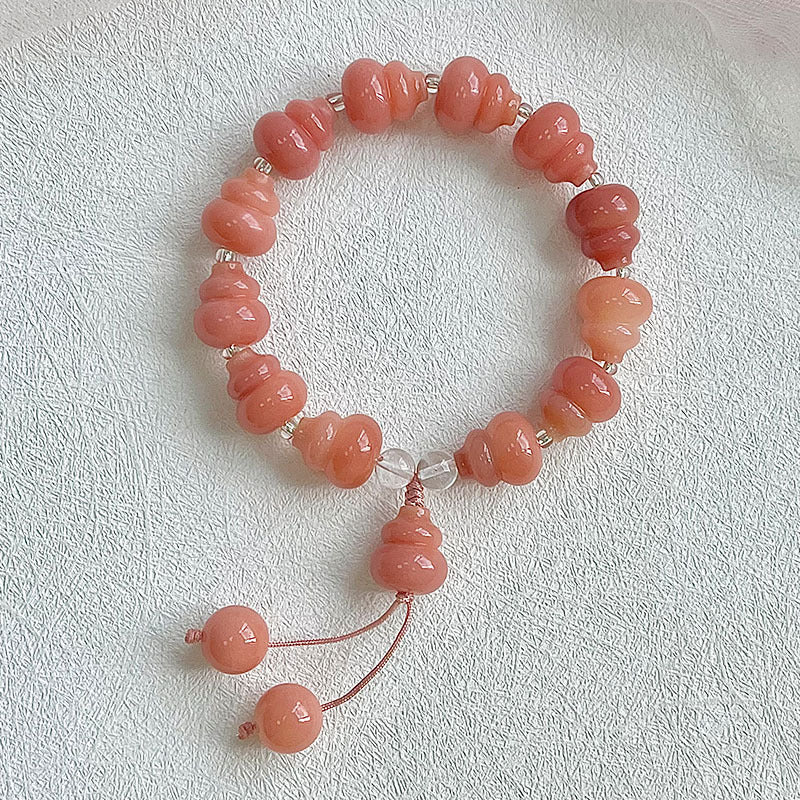 Wholesale gourd-shaped bodhi bracelets, various colors available, 12-14 mm