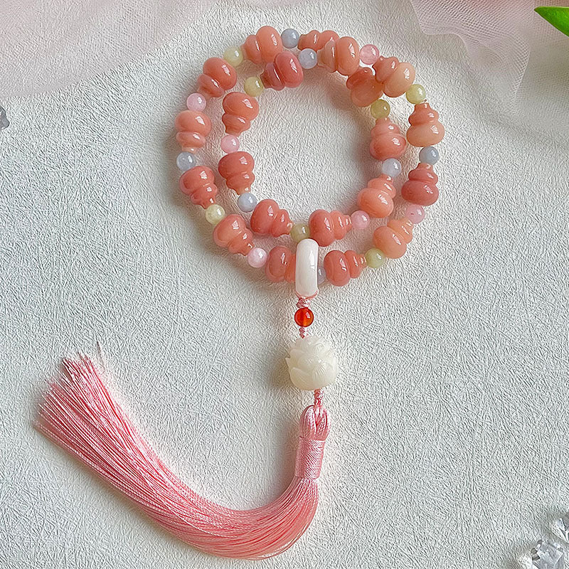 Wholesale gourd-shaped bodhi bracelets, various colors available, 12-14 mm