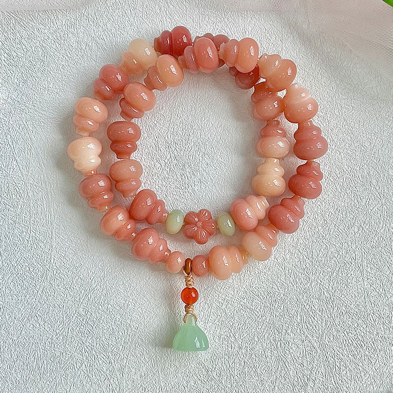 Wholesale gourd-shaped bodhi bracelets, various colors available, 12-14 mm