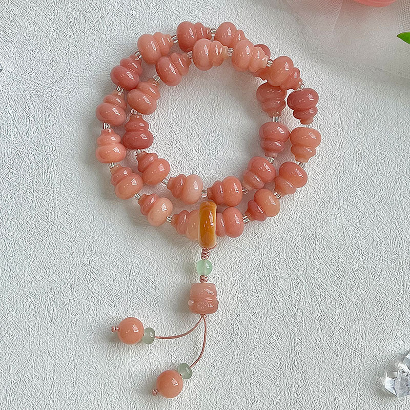 Wholesale gourd-shaped bodhi bracelets, various colors available, 12-14 mm