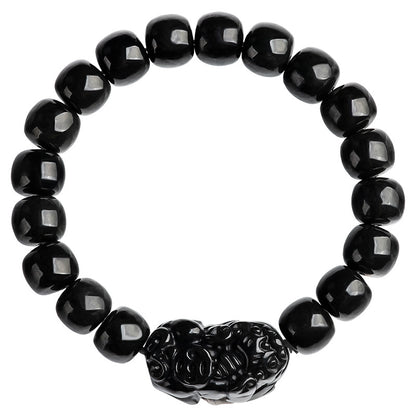 Natural Jade Black Pixiu Bracelet – Unleash Power, Embrace Wealth