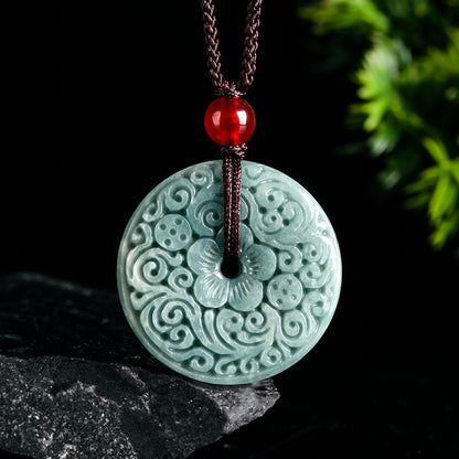 Natural Grade A Jade Ancient Carved Pendant – Guarding the Energy of Eternal Peace & Tranquility
