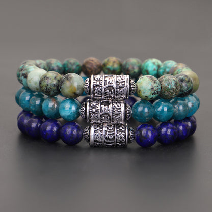 Tibetan Six-Syllable Mantra Prayer Wheel Bracelet - Turn Fortune and Calm Your Heart