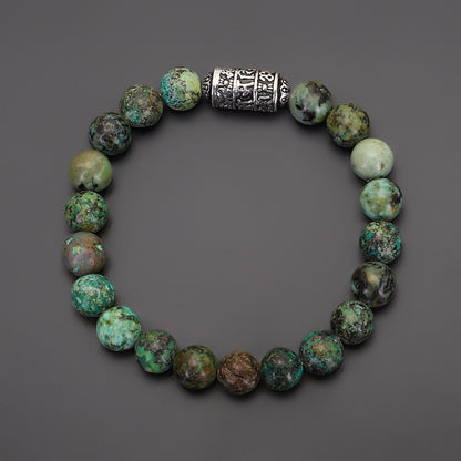 Tibetan Six-Syllable Mantra Prayer Wheel Bracelet - Turn Fortune and Calm Your Heart