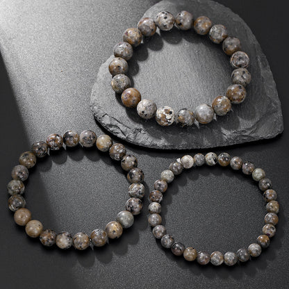 Flame Stone Energy Bracelet Single Circle Round Bead Bracelet