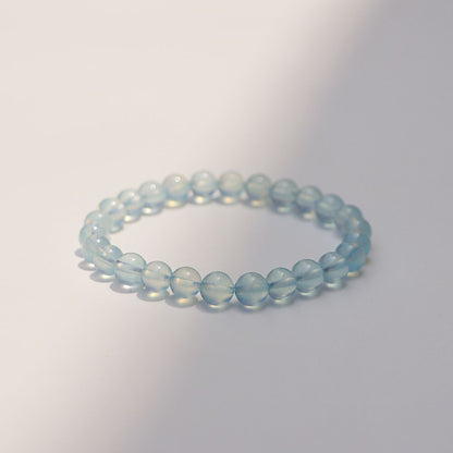 Natural  Ice Aquamarine Crystal Bracelet