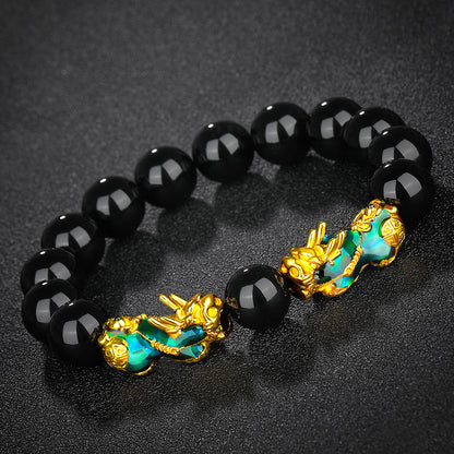 12mm Thermochromic Feng Shui Pixiu Fortune Bracelet