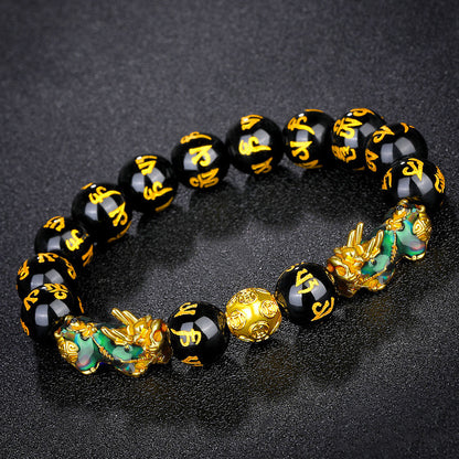 12mm Thermochromic Feng Shui Pixiu Fortune Bracelet