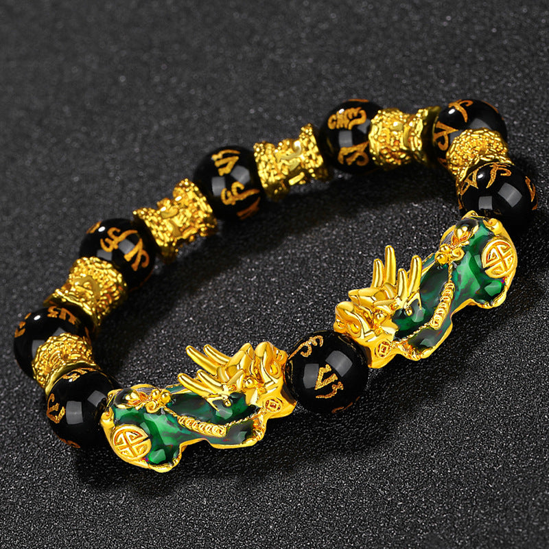 12mm Thermochromic Feng Shui Pixiu Fortune Bracelet