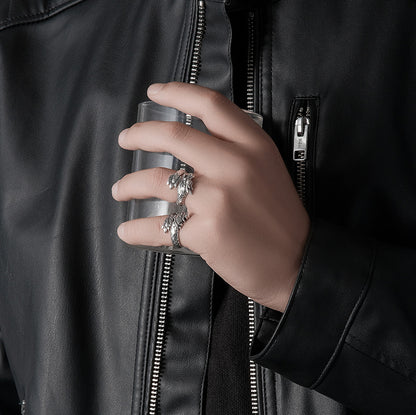 Dragon & Phoenix Couple Ring