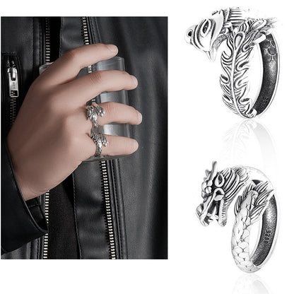 Dragon & Phoenix Couple Ring
